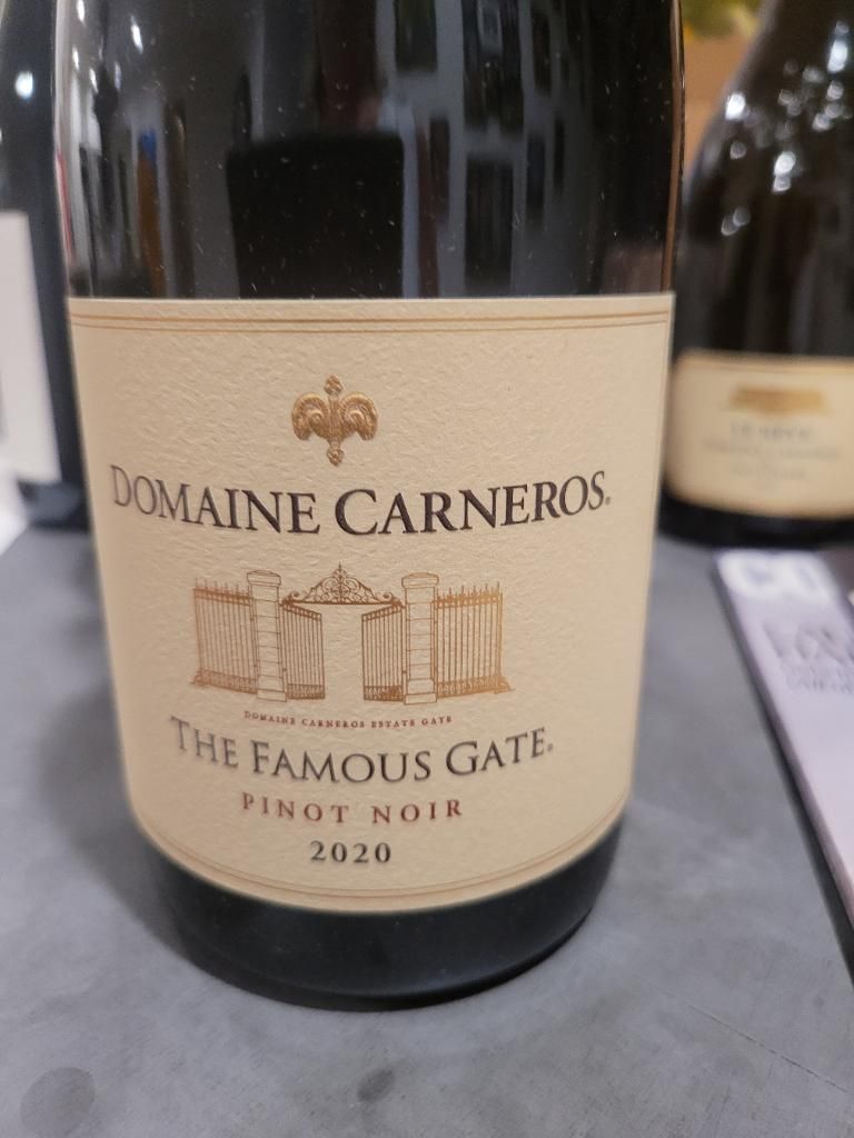 2020 Domaine Carneros Pinot Noir The Famous Gate - CellarTracker