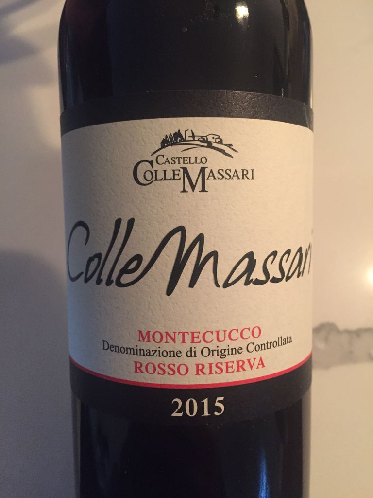 2015 Castello Colle Massari Montecucco Rosso Riserva, Italy, Tuscany ...