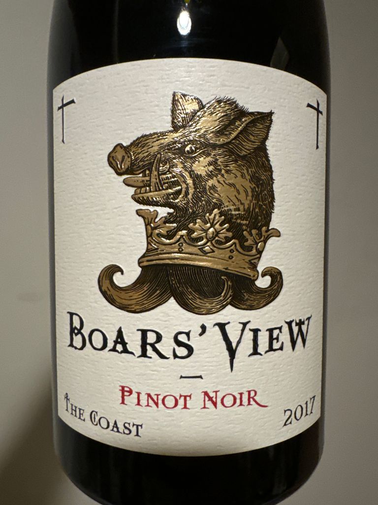 2017 Boars' View Pinot Noir The Coast - CellarTracker