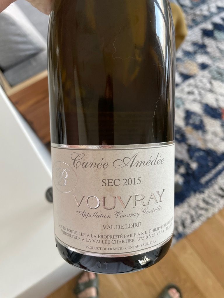 2017 Phillipe Brisebarre Vouvray Cuvée Amédée, France, Loire Valley ...