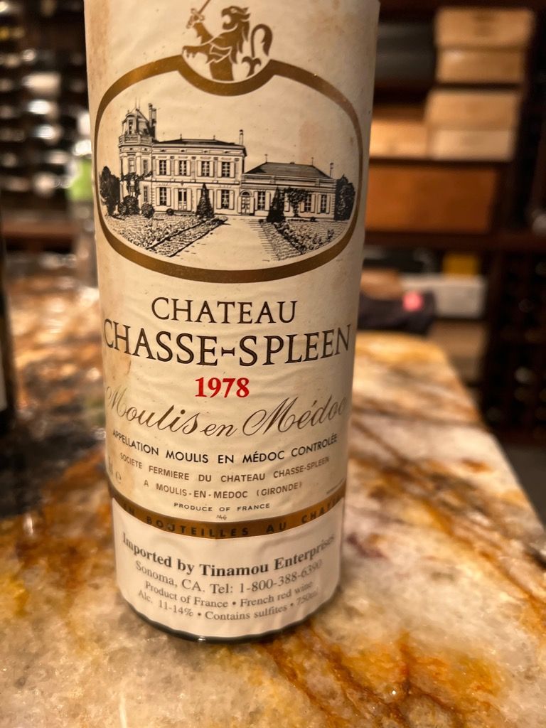 1975 Château Chasse-Spleen - CellarTracker