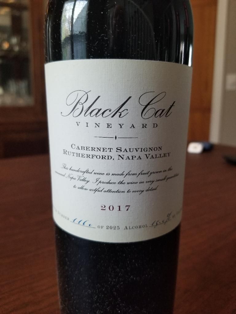 2017 Black Cat Vineyard Cabernet Sauvignon Rutherford USA California 2017-black-cat-vineyard-cabernet-sauvignon-rutherford-usa-california