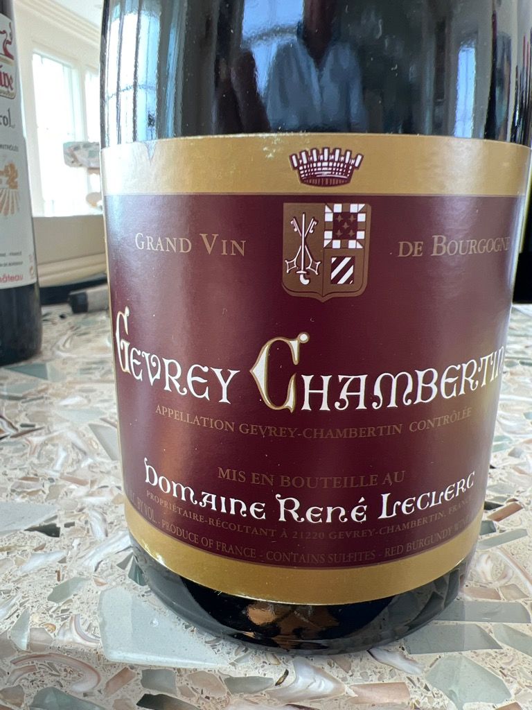 2018 Domaine René Leclerc Gevrey-Chambertin - CellarTracker