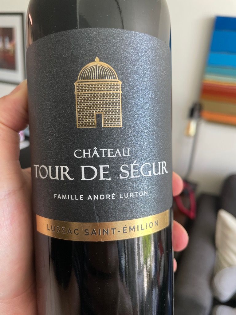 2016 Château Tour de Ségur, France, Bordeaux, Libournais, LussacSt