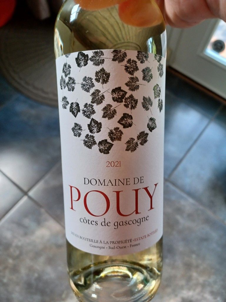 2021 Domaine de Pouy Côtes de Gascogne, France, Southwest France