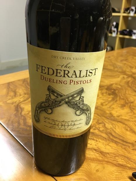 2012 The Federalist Wines The Federalist Dueling Pistols