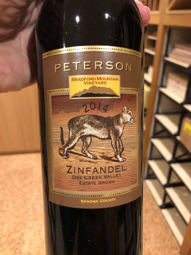 2014 Peterson Winery Zinfandel Bradford Mountain Vineyard, USA