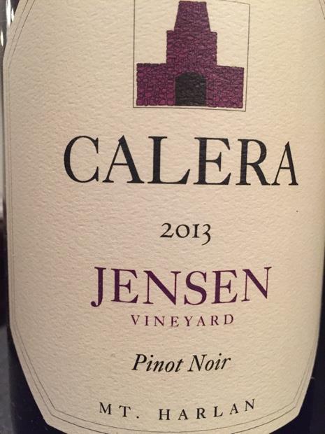 2013 Calera Pinot Noir Jensen Vineyard - CellarTracker