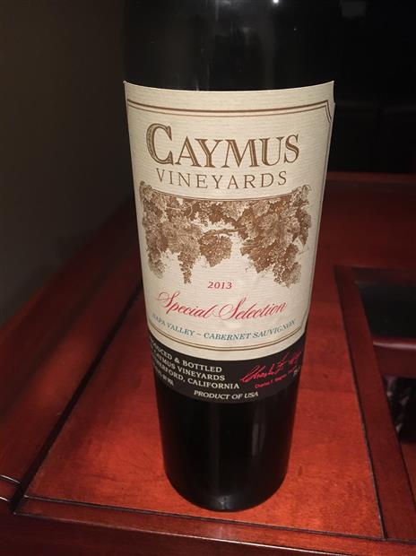 2013 Caymus Cabernet Sauvignon Special Selection - CellarTracker