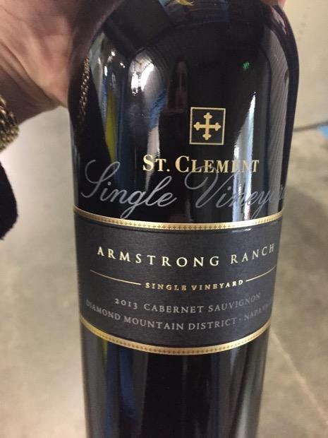 Armstrong Ranch 2013 St. Clement Cabernet Sauvignon Armstrong Ranch, USA, California ...