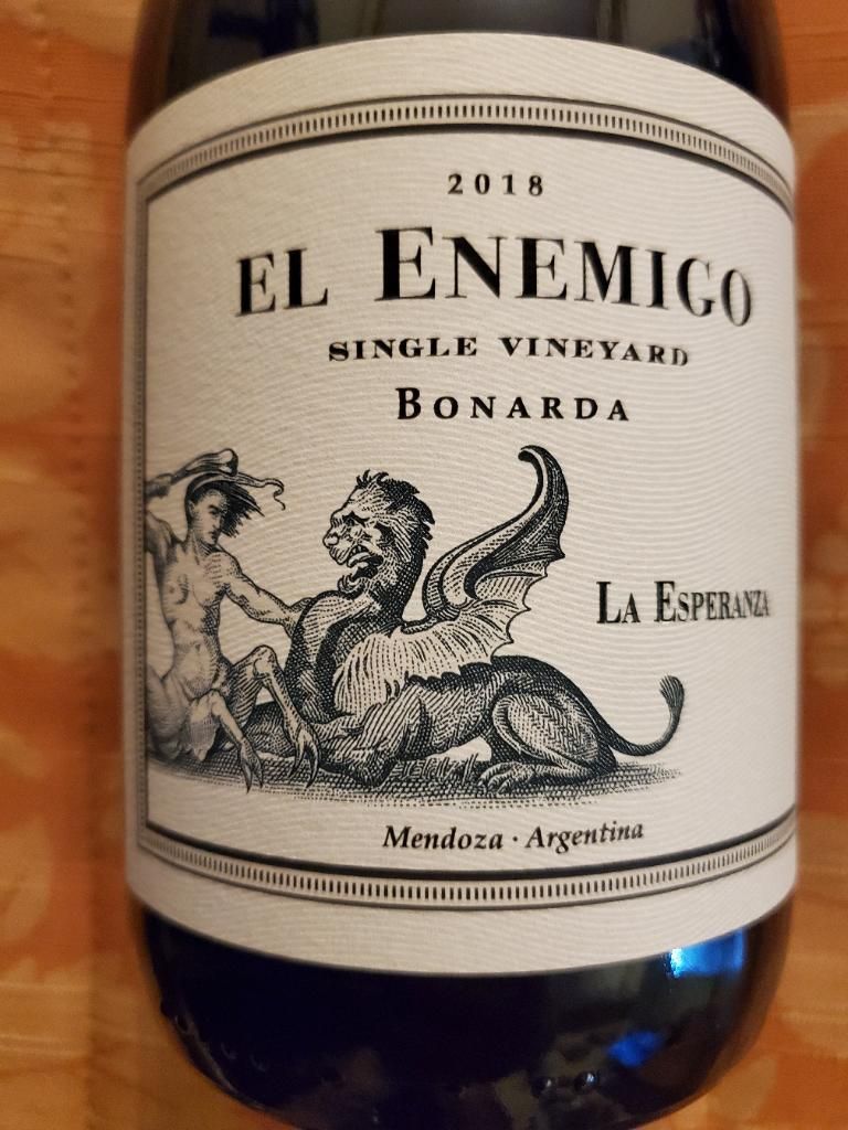 2019 El Enemigo Bonarda La Esperanza, Argentina, Mendoza - CellarTracker