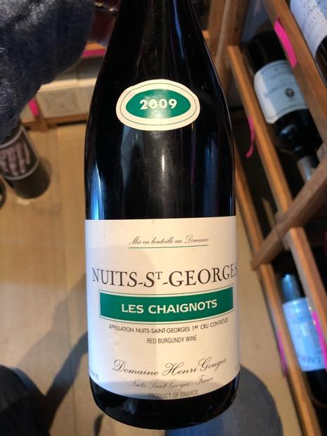 2009 Domaine Henri Gouges Nuits St. Georges 1er Cru Les Chaignots ...