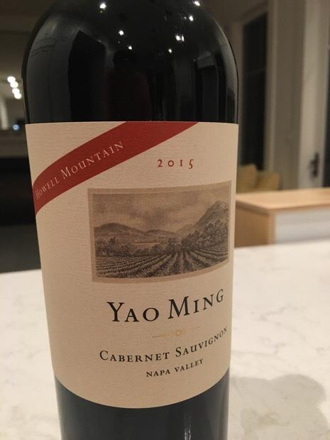 2015 Yao Family Wines Cabernet Sauvignon Yao Ming Howell Mountain, USA ...