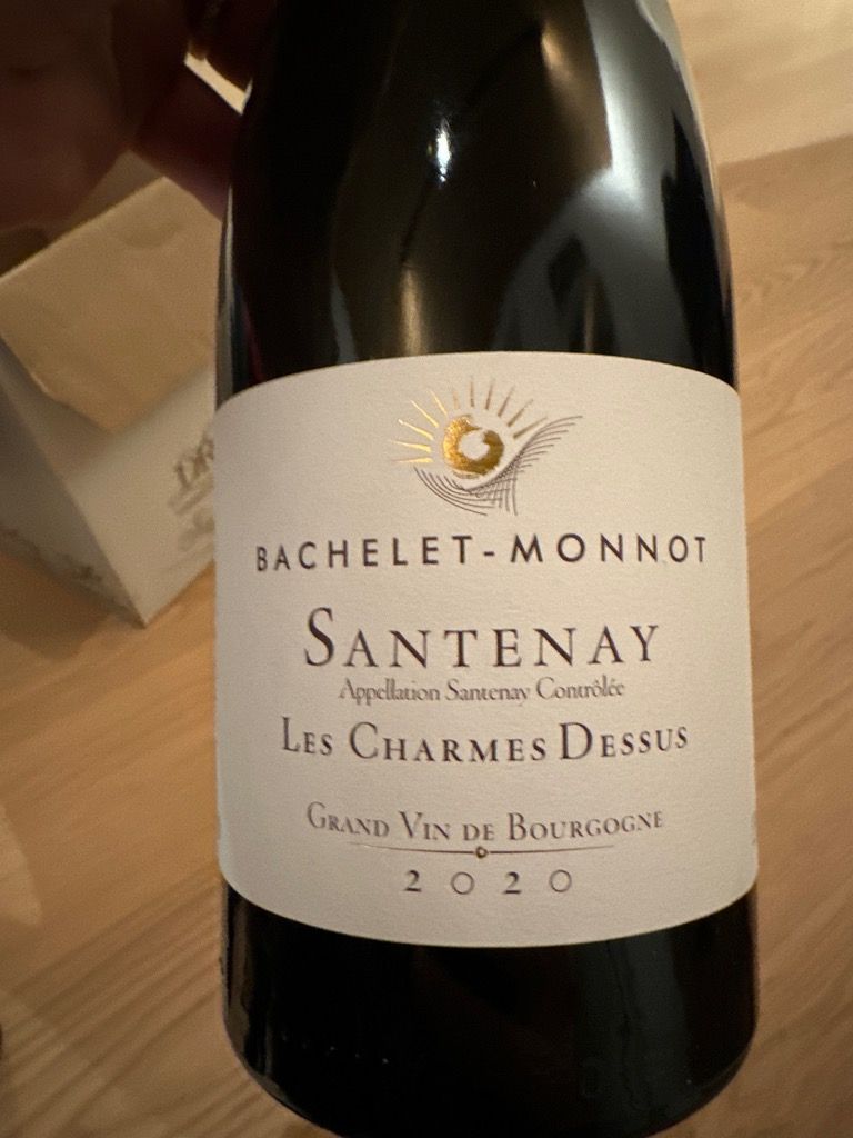 2020 Domaine Bachelet-Monnot Santenay Les Charmes-Dessus, France ...