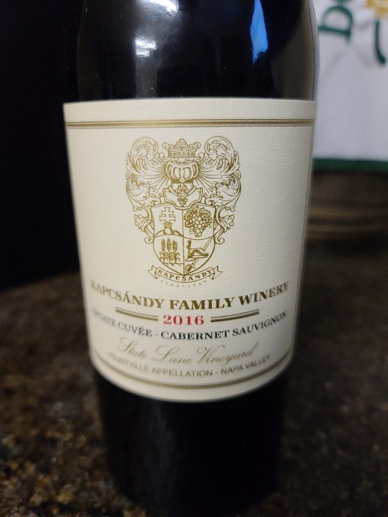 2013 Kapcsándy Family Winery Cabernet Sauvignon (Grand Vin