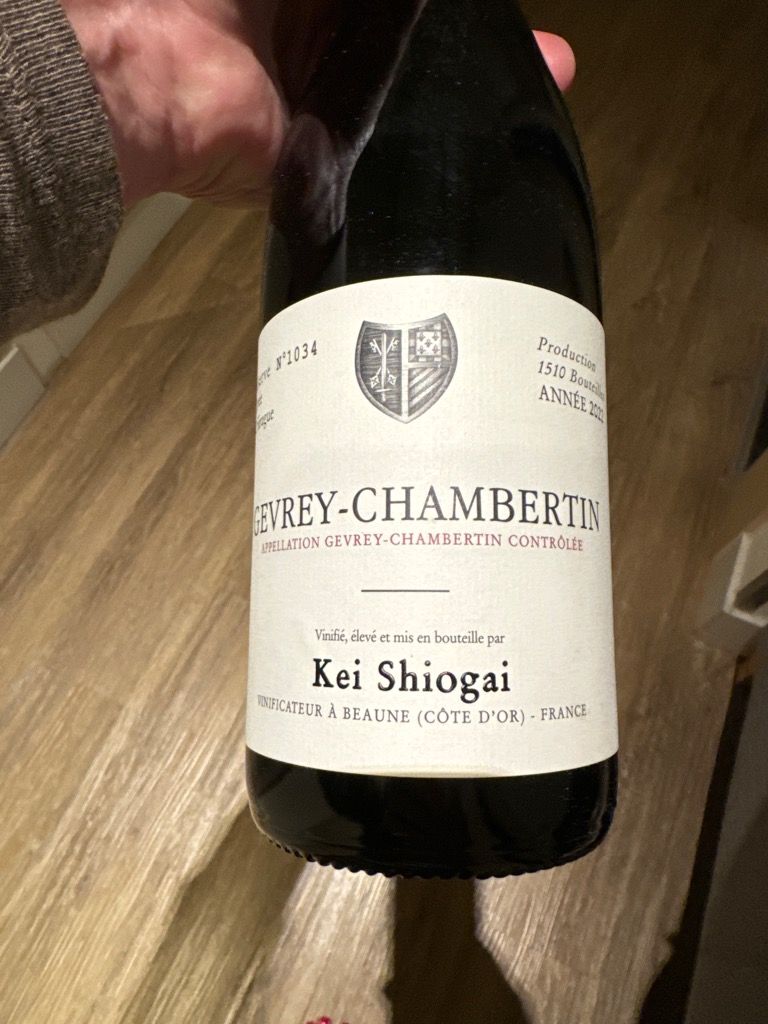 2020 Kei Shiogai Gevrey-Chambertin - CellarTracker