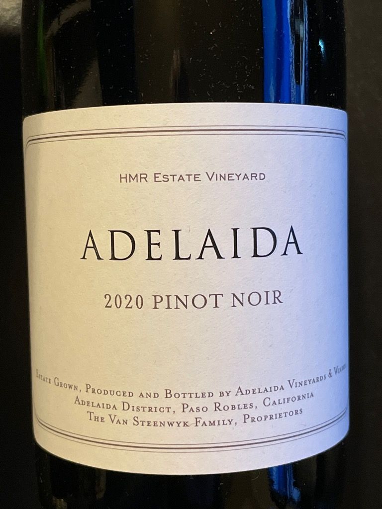 2020 Adelaida Pinot Noir HMR Estate, USA, California, Central Coast