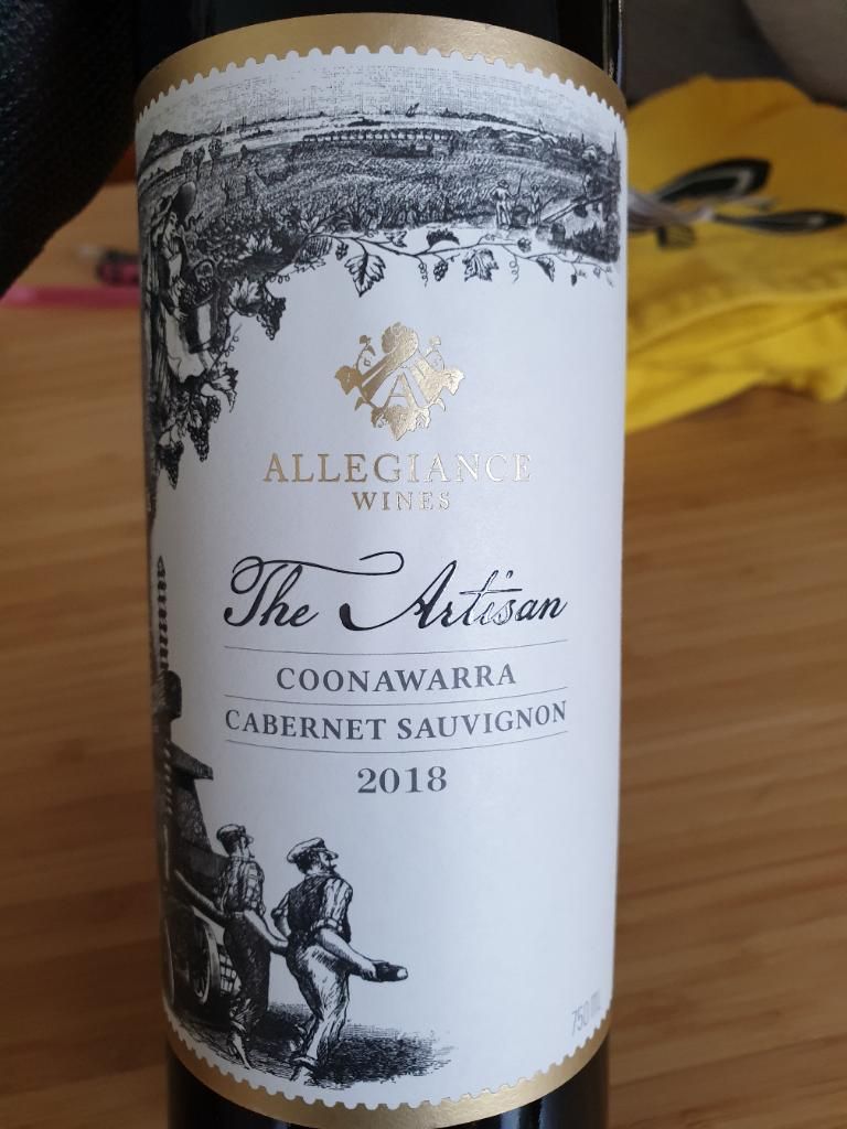 2018 Allegiance Wines Cabernet Sauvignon The Artisan Coonawarra