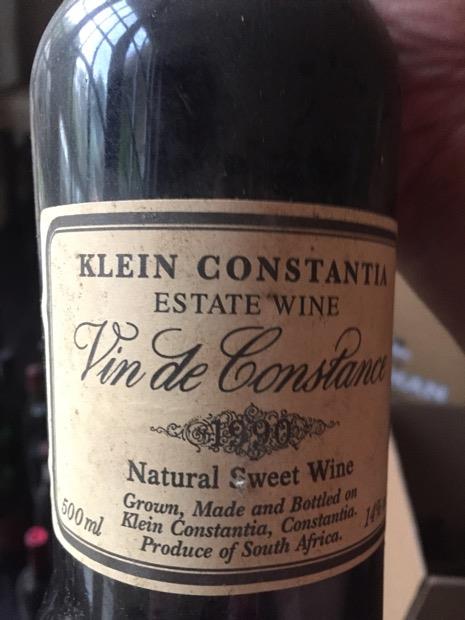 1990 Klein Constantia Vin de Constance - CellarTracker