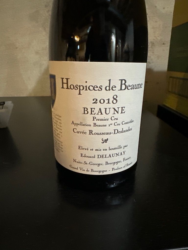 2018 Hospices De Beaune Beaune 1er Cru Cuvée Rousseau Deslandes Edouard ...