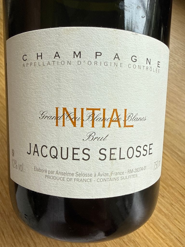 ChampagneジャックセロスJacques Selosse Initial N.V. Jacques Selosse Initial - CellarTracker