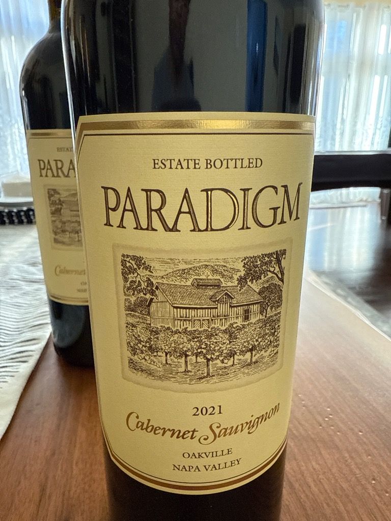 2021 Paradigm Cabernet Sauvignon - CellarTracker