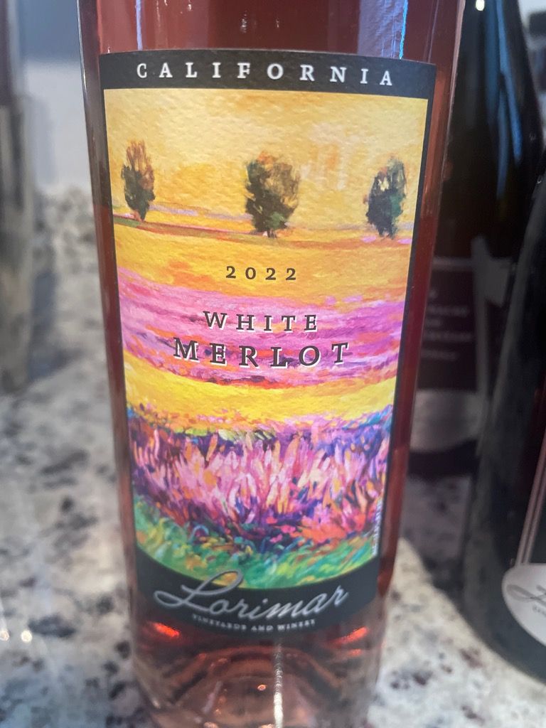 2022 Lorimar White Merlot, USA, California, South Coast, Temecula