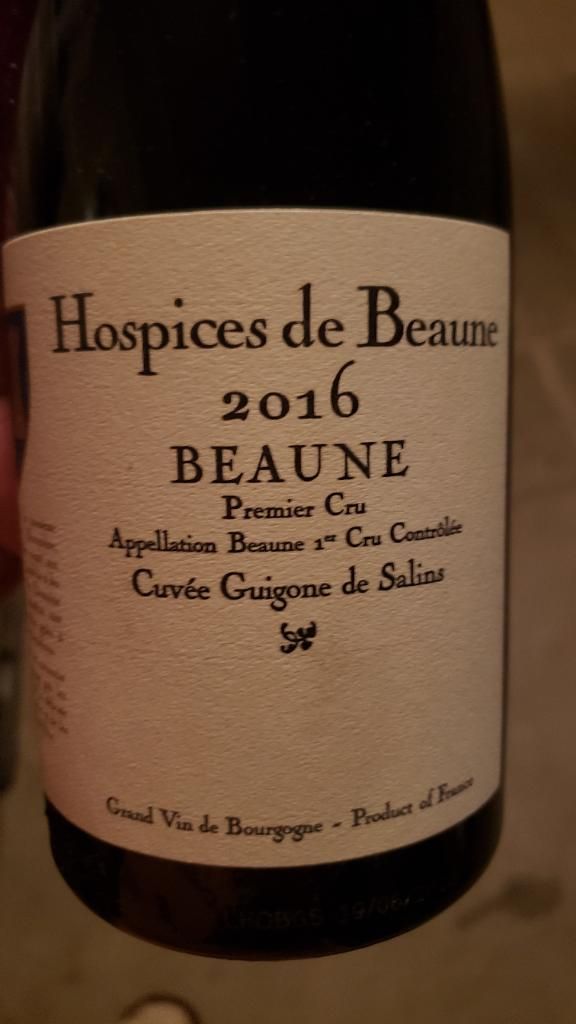 2016 Hospices de Beaune Beaune 1er Cru Cuvée Guigone de Salins