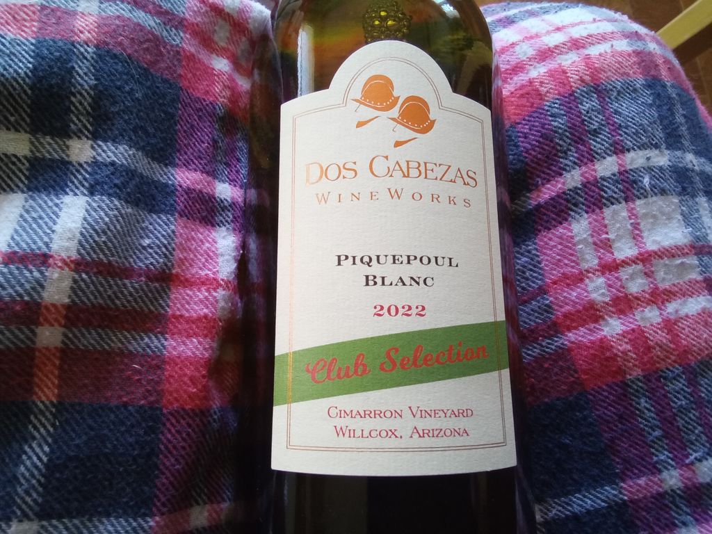 2022 Dos Cabezas Wine Works Piquepoul Blanc, USA, Arizona, Cochise