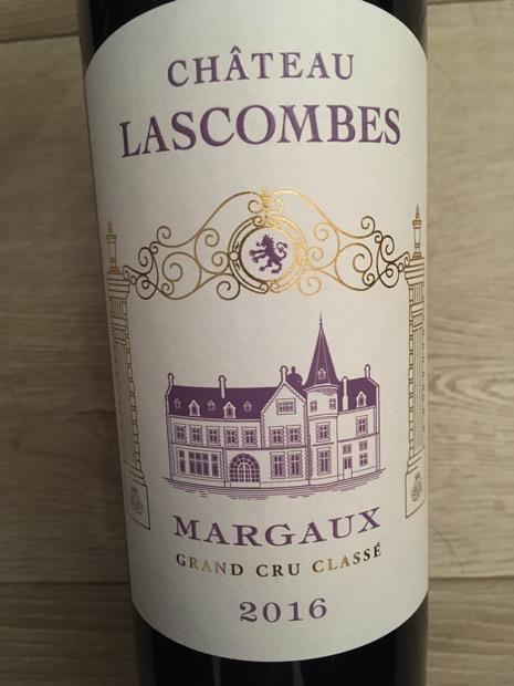 2016 Château Lascombes, France, Bordeaux, Médoc, Margaux - CellarTracker