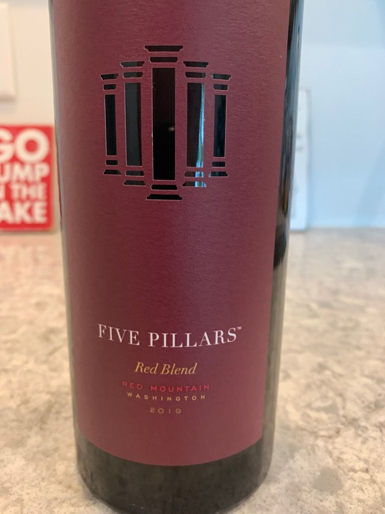 2019 Five Pillars Wines Red Mountain, USA, Washington, Columbia Valley