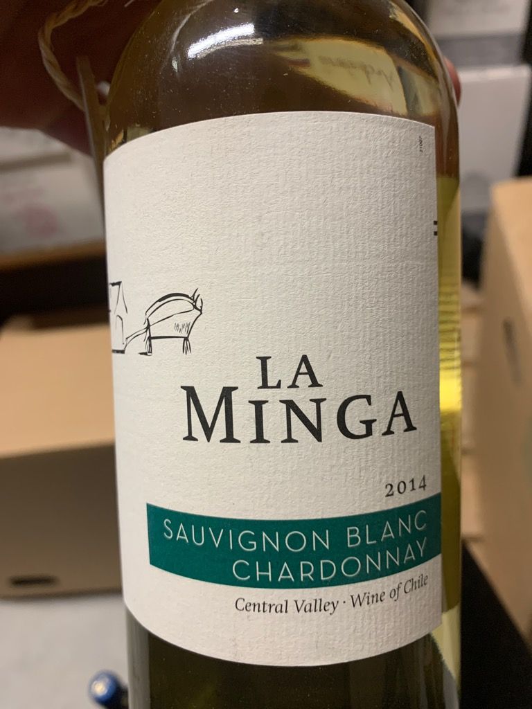 Minga Label 2017 La Minga Sauvignon Blanc-Chardonnay, Chile, Central Valley ...