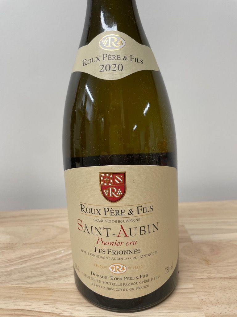 Roux P Re Fils Saint Aubin Er Cru Les Frionnes France Burgundy C Te De Beaune Saint