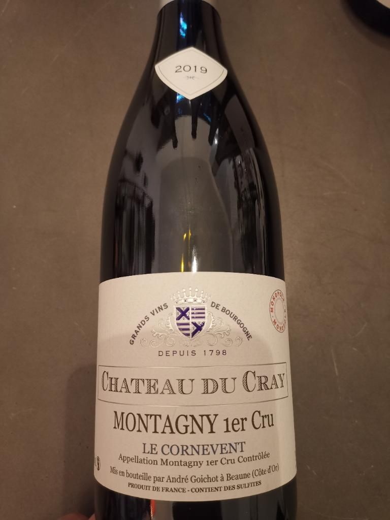 2019 Château Du Cray Montagny 1er Cru Le Cornevent, France, Burgundy ...