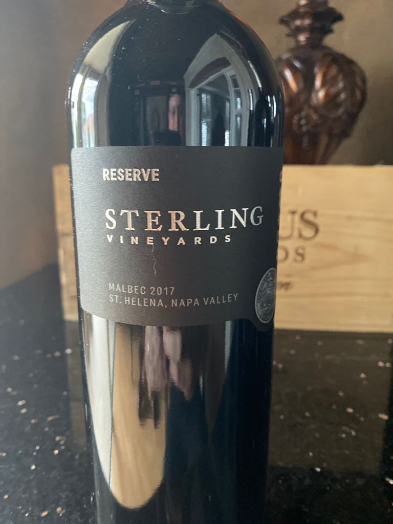 2019 Sterling Vineyards Malbec, USA, California, Napa Valley, St ...