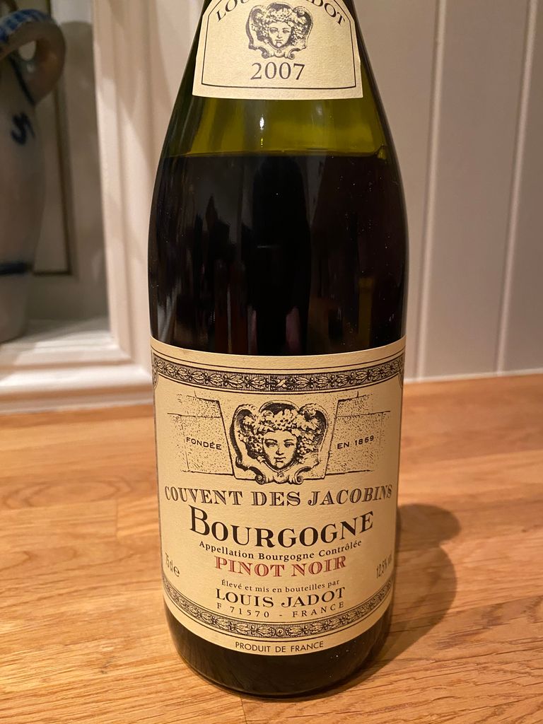 2007 Louis Jadot Pinot Noir Bourgogne Couvent des Jacobins