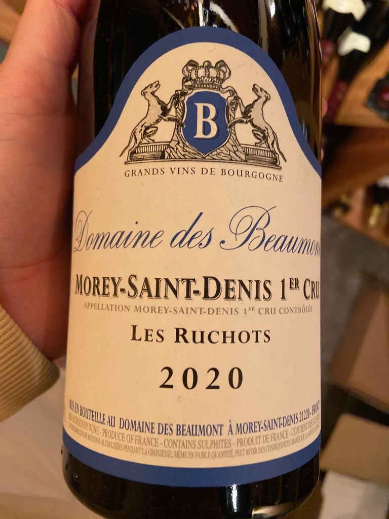 2018 Domaine des Beaumont Morey St. Denis 1er Cru Les Ruchots