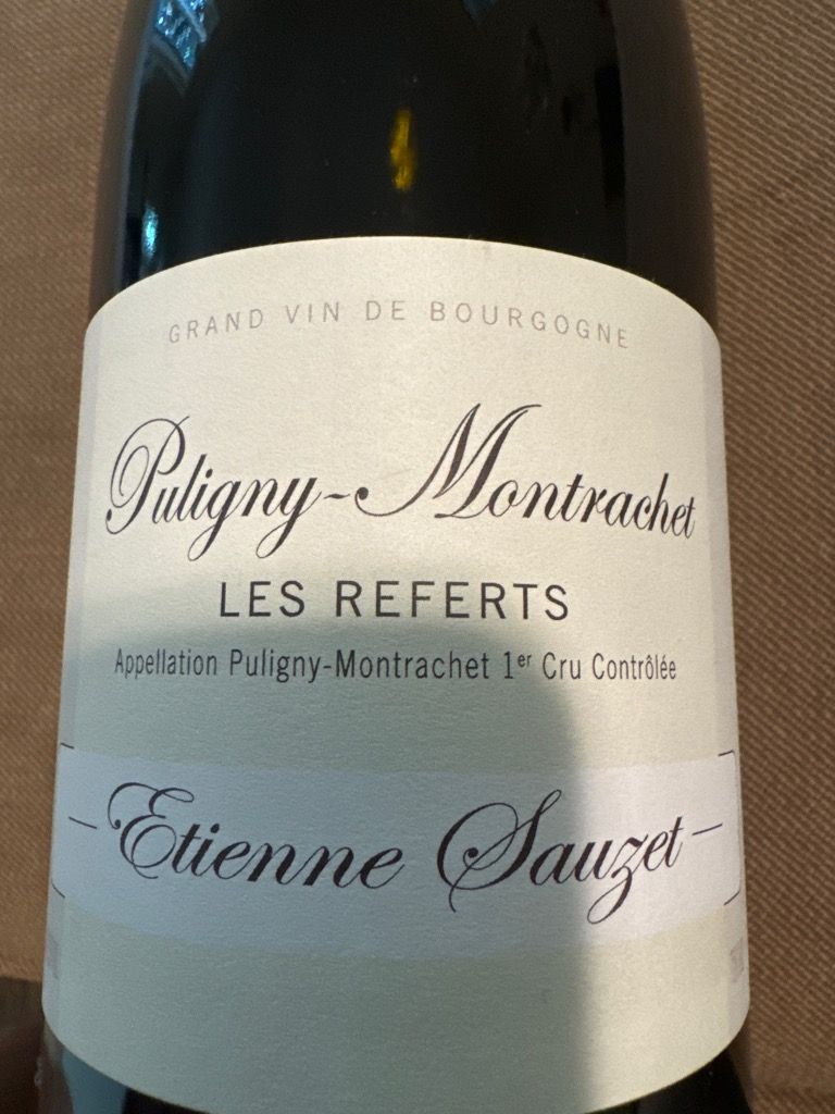 2022 Etienne Sauzet Puligny-Montrachet 1er Cru Les Referts 2022 Etienne Sauzet Puligny-Montrachet 1er Cru Les Referts