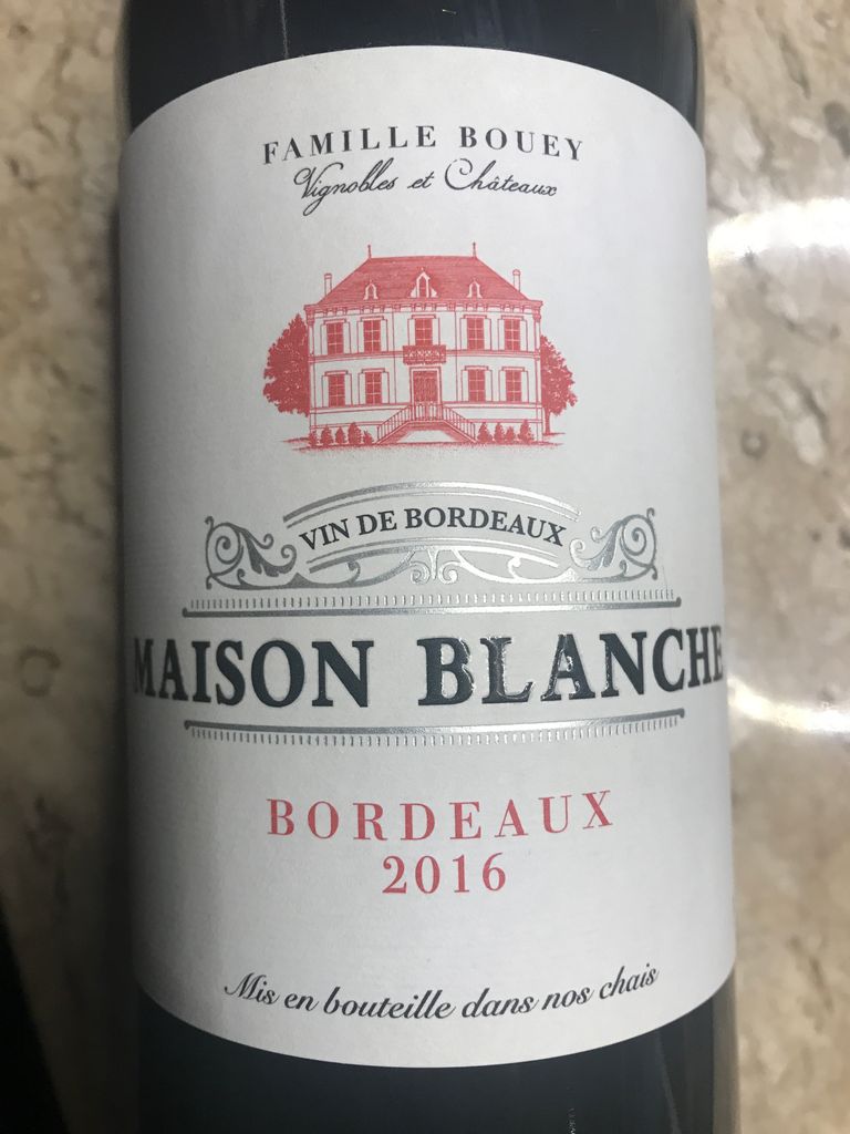 2019 Maison Bouey Maison Blanche, France, Bordeaux CellarTracker