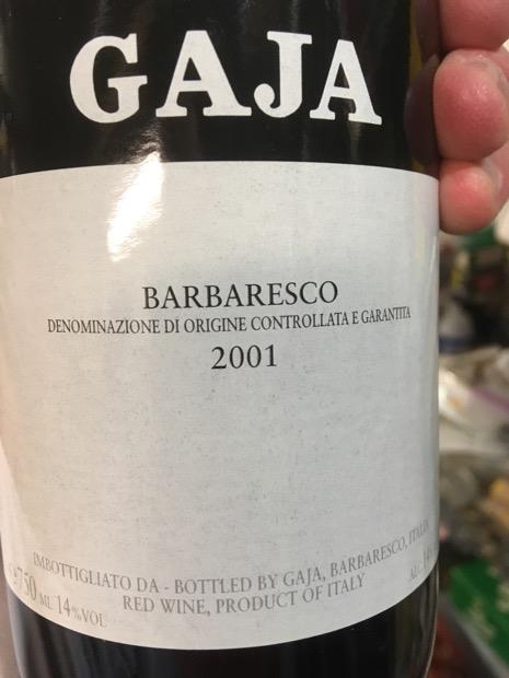2001 Gaja Barbaresco - CellarTracker