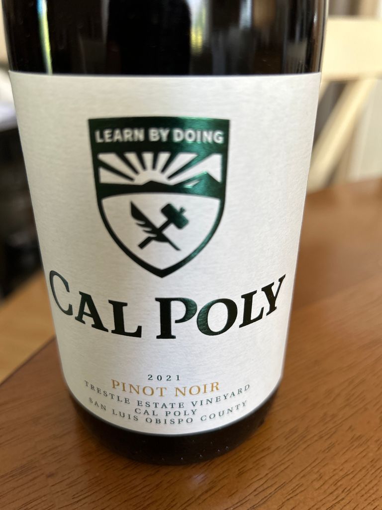 2021 Cal Poly Pinot Noir, USA, California, Central Coast CellarTracker