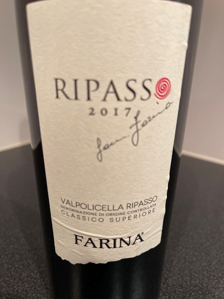 Farina Ripasso 2017 Farina Ripasso della Valpolicella Classico Superiore Le Pezze ...