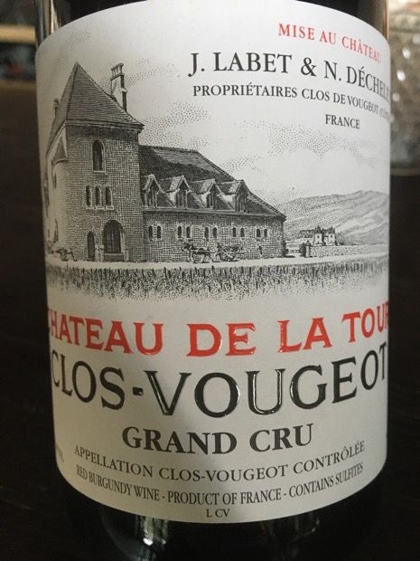 2020 Domaine Château De La Tour Clos Vougeot - CellarTracker