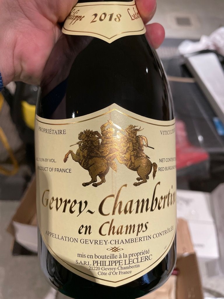 2010 Philippe Leclerc Gevrey-Chambertin en Champs - CellarTracker