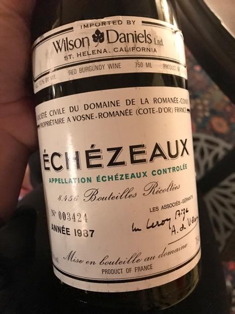 1987 Domaine de la Romanée-Conti Echezeaux - CellarTracker