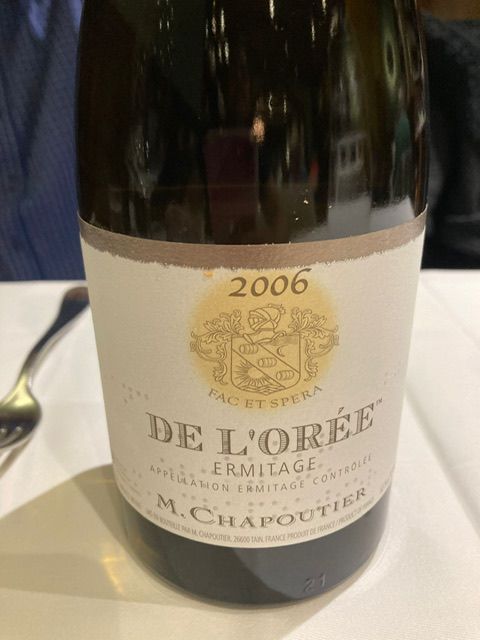 DE L'ORÉE 2006 エルミタージュ M. Chapoutier 2006 M. Chapoutier Ermitage Blanc De L'Orée - CellarTracker