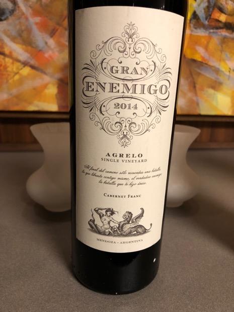 2016 El Enemigo Cabernet Franc Gran Enemigo Agrelo - CellarTracker