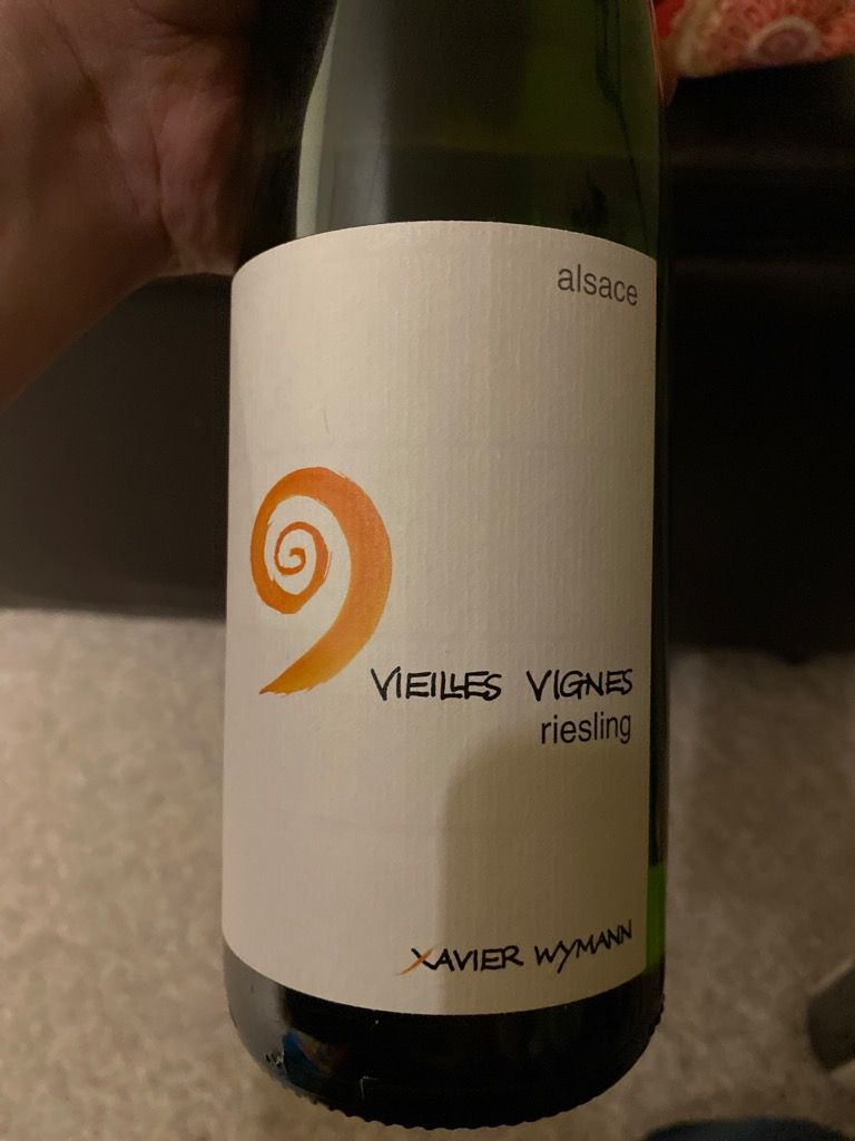 2018 Domaine Xavier Wymann Riesling Vieilles Vignes, France, Alsace ...