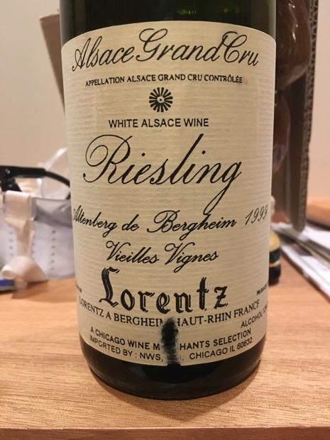 1999 Gustave Lorentz Riesling Altenberg de Bergheim