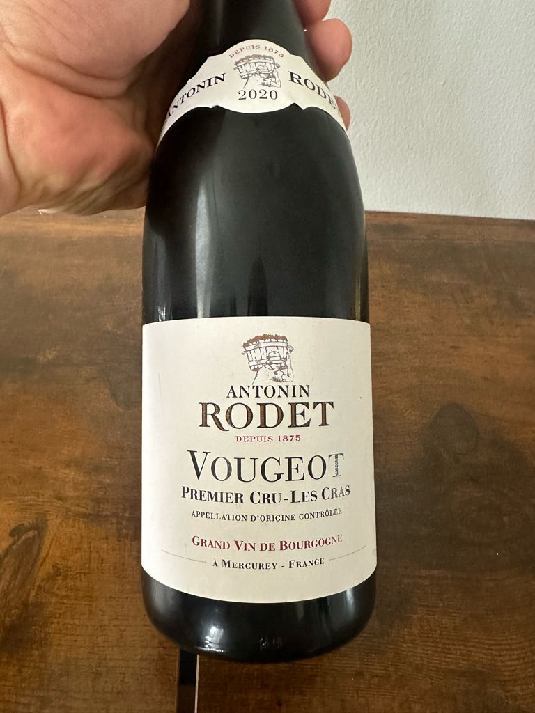 Rodet 2020 Antonin Rodet Vougeot 1er Cru Les Cras, France, Burgundy, Côte de ...